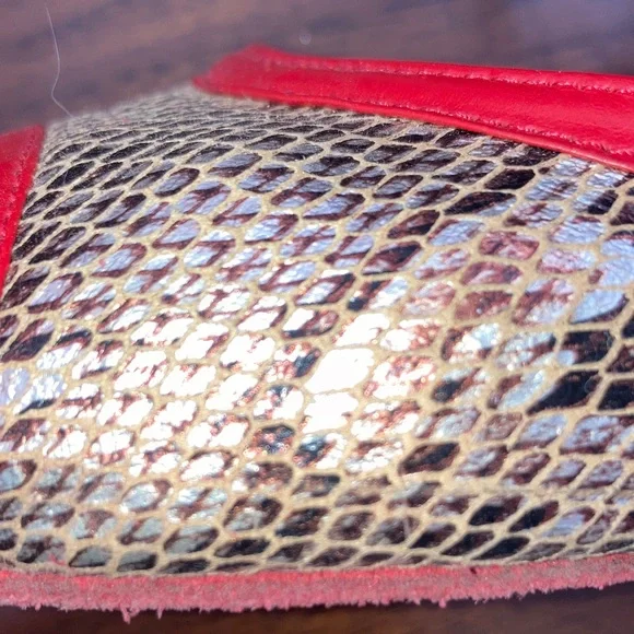 Argentine Tango Darcos Red and Tan Women's Heels 39 - Picture 6 of 10